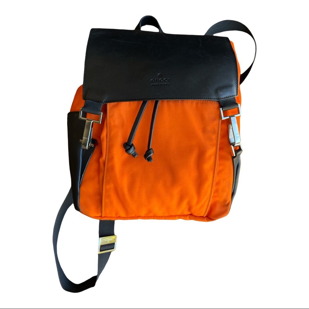 Gucci Nylon/ Leather Small Backpack